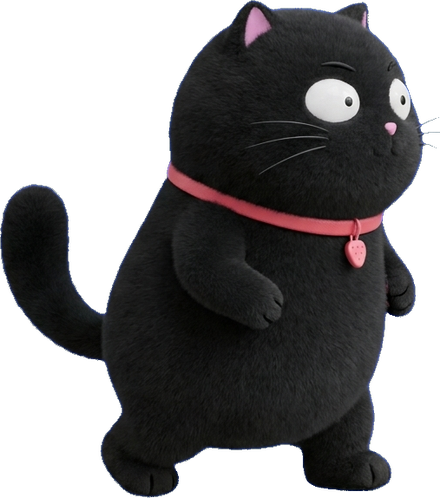 Diper, the black cat you control